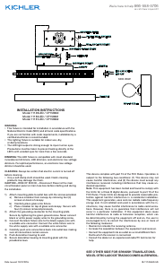 Manual de uso Kichler 11149NILED Lámpara
