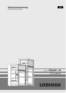 Bedienungsanleitung Liebherr CTe 2131 Kühl-gefrierkombination
