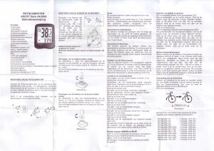 Handleiding Serie 04 Fietscomputer