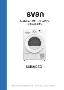 Manual de uso Svan SSB802ED Secadora