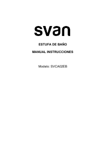 Manual de uso Svan SVCA02EB Calefactor