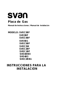 Manual de uso Svan SVE4B3 Placa