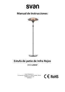Manual de uso Svan SVCA200SP Calentador exterior