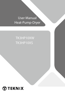 Handleiding Teknix TK3HP10XW Wasdroger