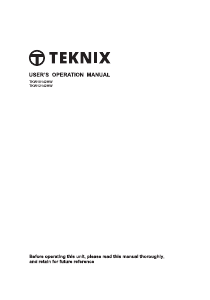 Bruksanvisning Teknix TKW12142HS Tvättmaskin