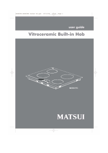 Manual Matsui MCE61TC Hob