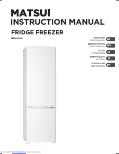 Manual Matsui M55CW14E Fridge-Freezer