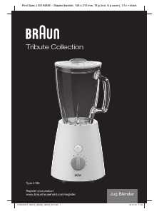 Návod Braun JB 3070 WHS Tribute Collection Mixér