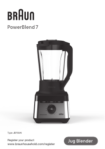 Käyttöohje Braun JB 7550 BK PowerBlend 7 Tehosekoitin