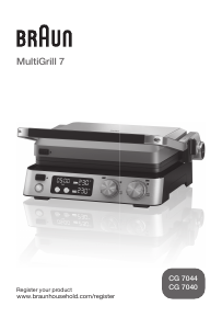 Handleiding Braun CG 7040 MultiGrill 7 Contactgrill