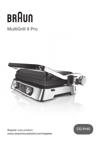 Bedienungsanleitung Braun CG 9140 MultiGrill 9 Pro Kontaktgrill