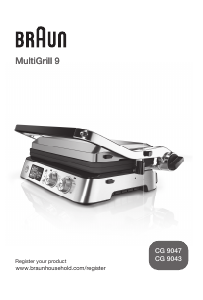 Instrukcja Braun CG 9043 MultiGrill 9 Kontakt grill