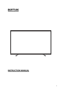Handleiding Cello 86RTS4K LED televisie