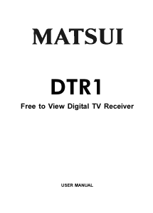 Handleiding Matsui DTR1 Digitale ontvanger