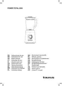 Handleiding Taurus Power Total 2000 Blender