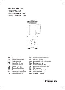 Manual Taurus Prior Advance 1800 Liquidificadora