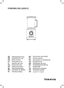 Manual Taurus Powermix 2000 Liquidificadora