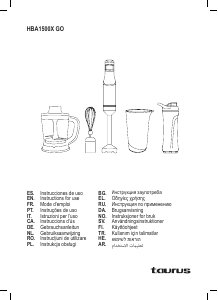 Manual Taurus HBA1500X Go Blender de mână