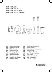 Manual Taurus Bapi 1500 Luxe Blender de mână