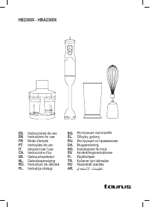 Manual Taurus HB2300X Blender de mână