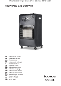 Instrukcja Taurus Tropicano Gas Compact Ogrzewacz