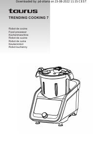 Manual de uso Taurus Trending Cooking 7 Olla multi-cocción