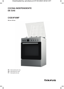 Manual de uso Taurus CIGE4FIXMF Cocina