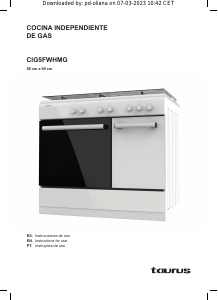 Manual de uso Taurus CIG5FWHMG Cocina