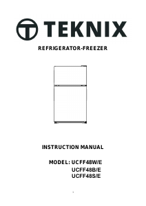 Bruksanvisning Teknix UCFF48B/E Kyl-frys