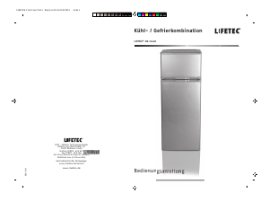 Bedienungsanleitung Lifetec MD 13490 Kühl-gefrierkombination