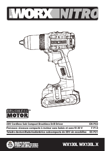 Manual de uso Worx WX130L.9 Atornillador taladrador