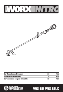 Bruksanvisning Worx WG185.9 Grästrimmer