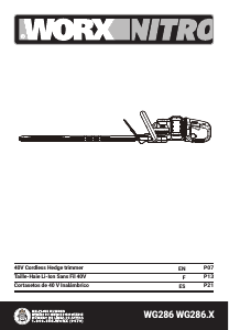 Manual de uso Worx WG286 Tijeras cortasetos