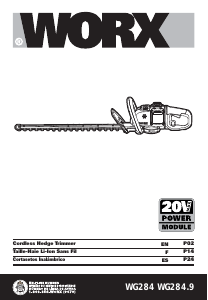 Manual Worx WG284.1 Hedgecutter