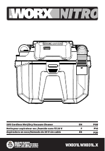 Manual de uso Worx WX031L.9 Aspirador
