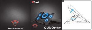 Vadovas Trust 23581 Quno Nešiojamojo kompiuterio aušinimo stovas