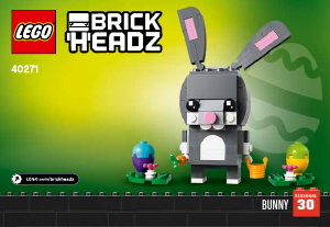 Manual Lego set 40271 Brickheadz Easter bunny