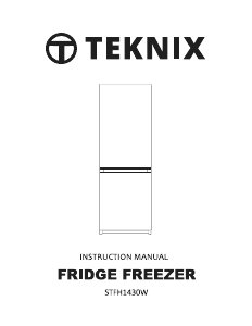 Handleiding Teknix STFH1430W Koel-vries combinatie