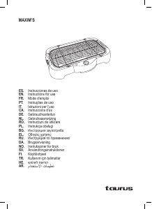 Manuale Taurus Maxims Griglia da tavolo