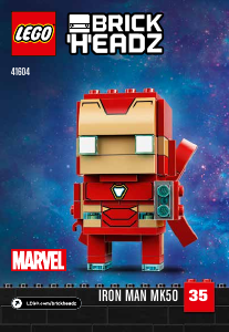 Manual de uso Lego set 41604 Brickheadz Iron Man Mk 50