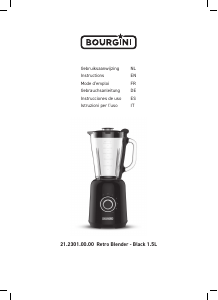 Manuale Bourgini 21.2301.00.00 Retro Frullatore