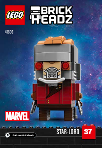 Hướng dẫn sử dụng Lego set 41606 Brickheadz Star-lord