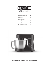 Mode d’emploi Bourgini 22.9062.00.00 Kitchen Chef Robot sur socle
