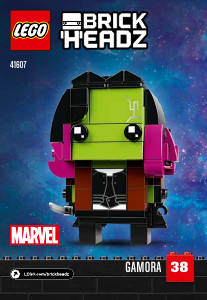 Hướng dẫn sử dụng Lego set 41607 Brickheadz Gamora