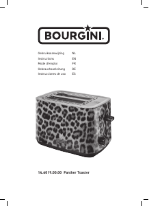 Mode d’emploi Bourgini 14.4019.00.00 Panther Grille pain