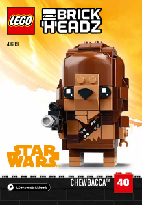 Kullanım kılavuzu Lego set 41609 Brickheadz Chewbacca