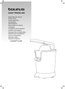 Mode d’emploi Taurus Easy Press 600 Presse-agrumes