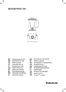 Manual Taurus Magnum Press 1500 Liquidificadora
