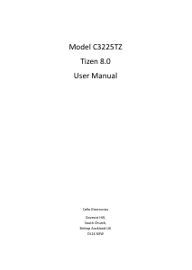 Handleiding Cello C3225TZN LED televisie