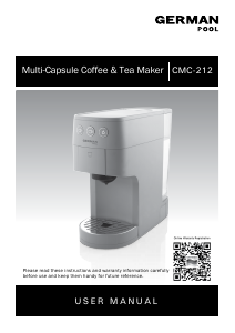 Bruksanvisning German Pool CMC-212 Kaffebryggare